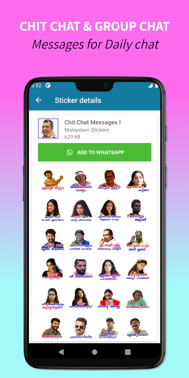 Download Malayalam Stickers - Dialogue MOD APK v Meme for Android