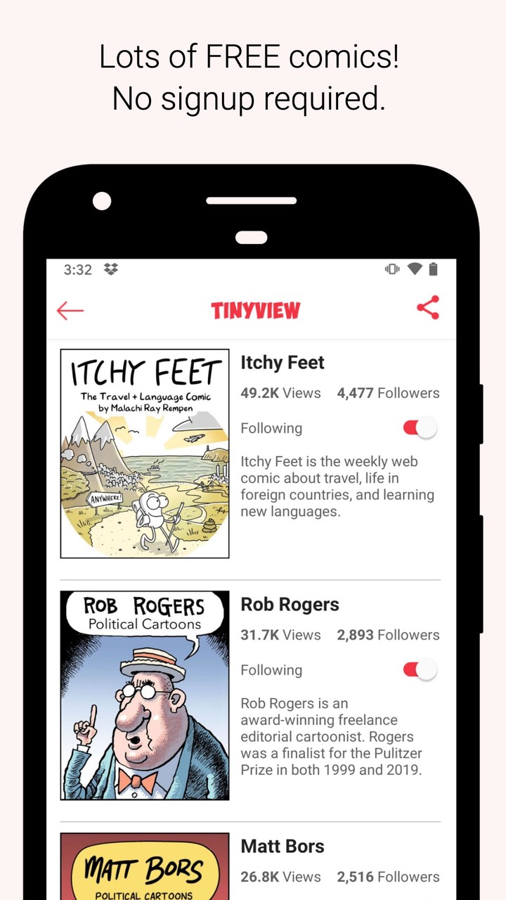 Tinyview Comics Ảnh chụp màn hình trò chơi