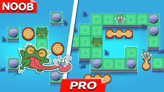 Hungry Frog: Move Puzzle Game‏(لا اعلانات) screenshot image 4