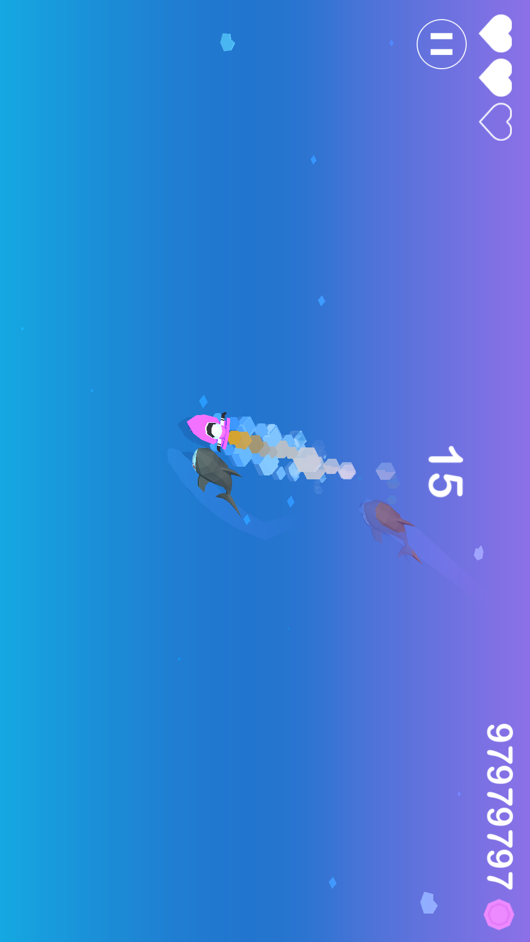Hungry Shark Surfer(Unlimited Money) Game screenshot  3