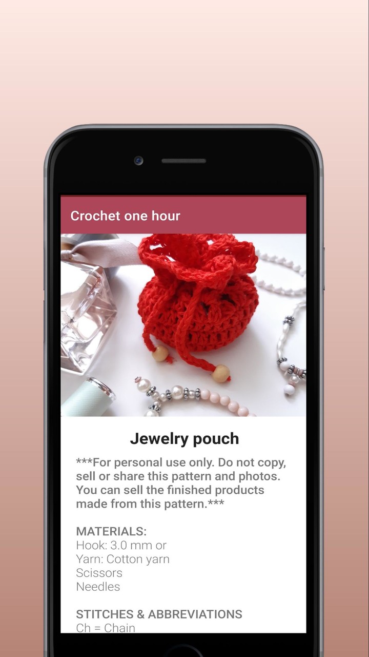 Crochet One Hour App- free crochet patterns