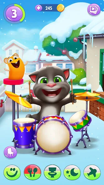 My Talking Tom 2(Unlimited coins) screenshot image 1_playmod.games