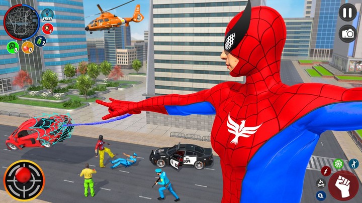 Spider Rope SuperHero Gangster_playmods.games