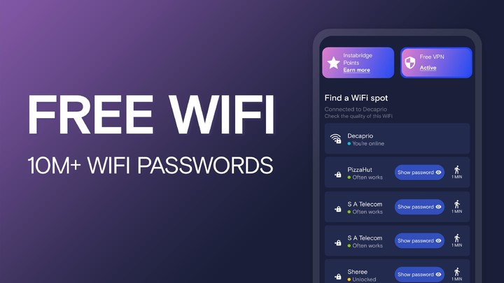 WiFi Passwords: Instabridge_modkill.com