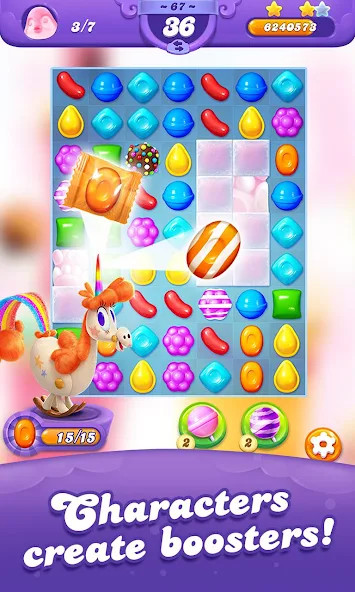 Candy Crush Friends Saga‏(عدد كبير من الحياة) screenshot image 4