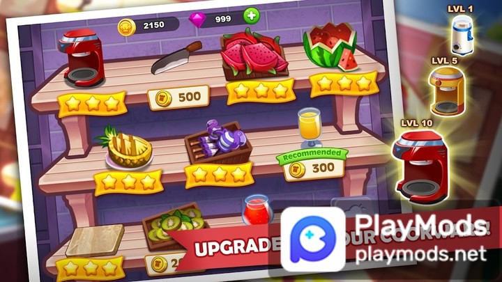Nhà hàng Điên Cuồng Đầu Bếp(Kim cương không giới hạn) screenshot image 4 Ảnh chụp màn hình trò chơi