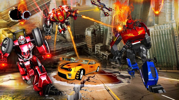 Robot Car Drone Transform: Robot Car Games Ảnh chụp màn hình trò chơi