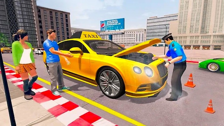 Real Car Taxi Games Taxi Racer Ảnh chụp màn hình trò chơi