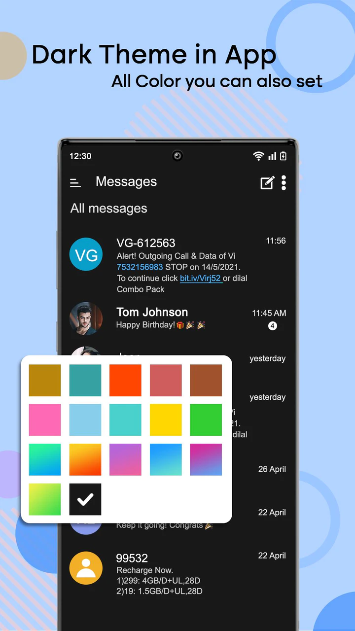 V chat app for android