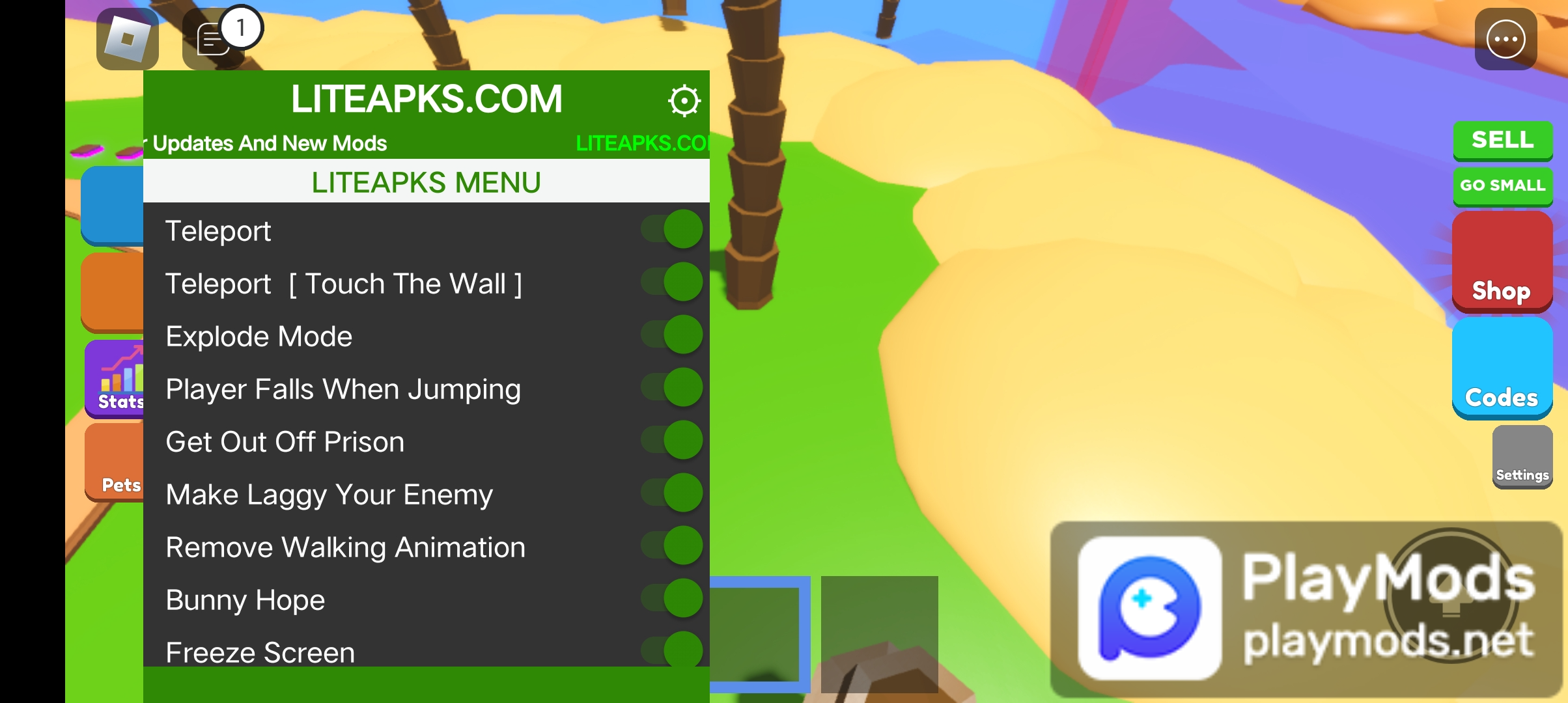 Cara Menggunakan Play Space untuk Memainkan Roblox Mod Apk