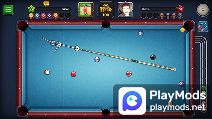 8 Ball Pool(Modify the auxiliary play) screenshot image 1_playmods.games