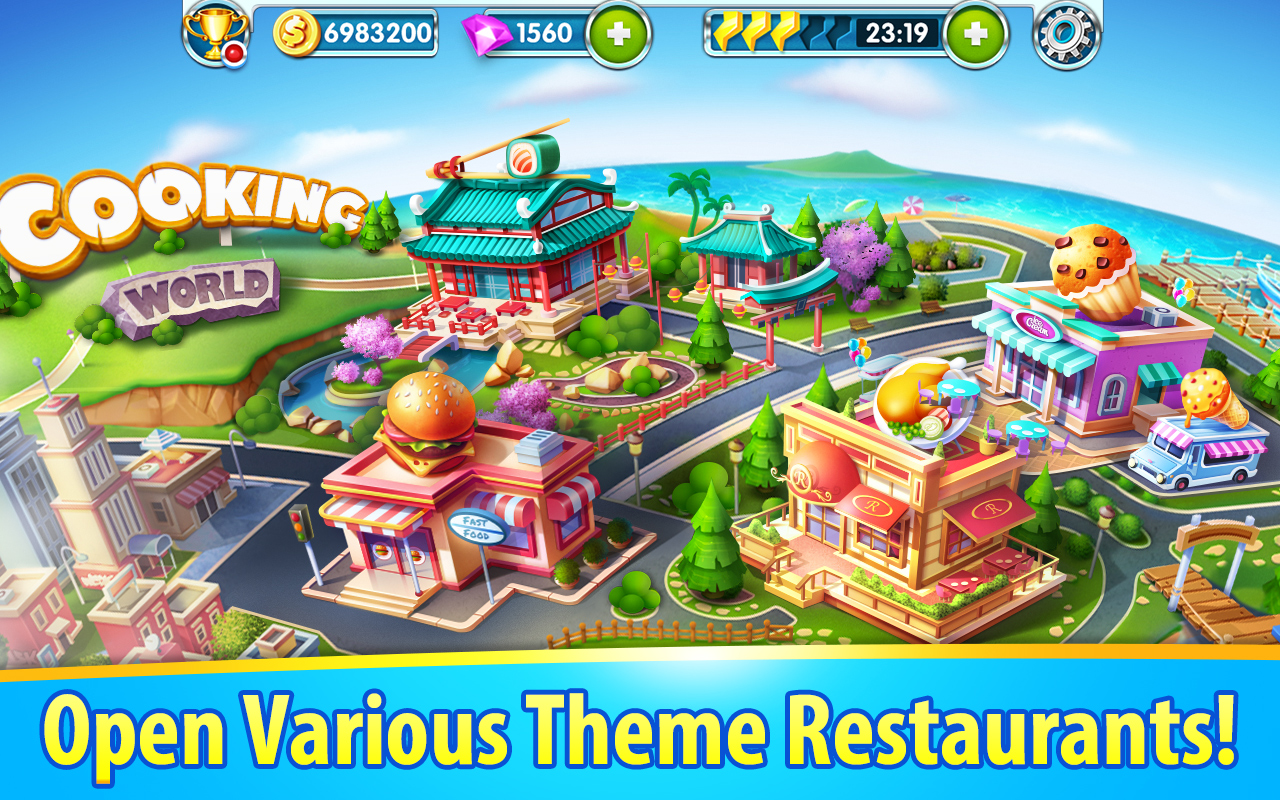 Cooking World Crazy Diner Mama_playmods.net