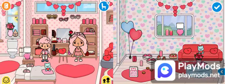 Toca Life World Mod Apk v1.56 Update 124+ New Furniture in Fluffy Friends  House