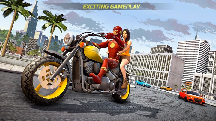 Superhero Bike Taxi Games Ride Ảnh chụp màn hình trò chơi