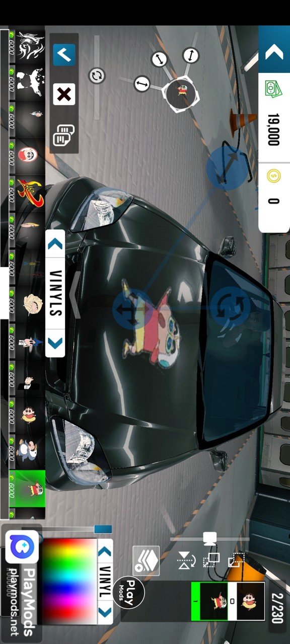 Car Parking Multiplayer Crayon Shin-chan graffiti version(قائمة وزارة الدفاع) screenshot image 2