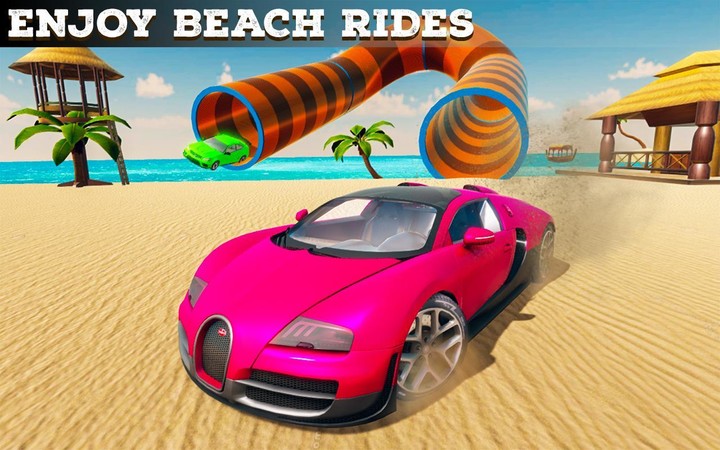 شاطئ بحر سباق المثيرة ألعاب المنحدر سيارة المثيرة