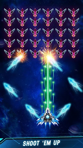 Space shooter - Galaxy attack(Lots of diamonds) screenshot image 4_playmods.games