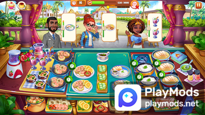 Nhà hàng Điên Cuồng Đầu Bếp(Kim cương không giới hạn) screenshot image 2 Ảnh chụp màn hình trò chơi