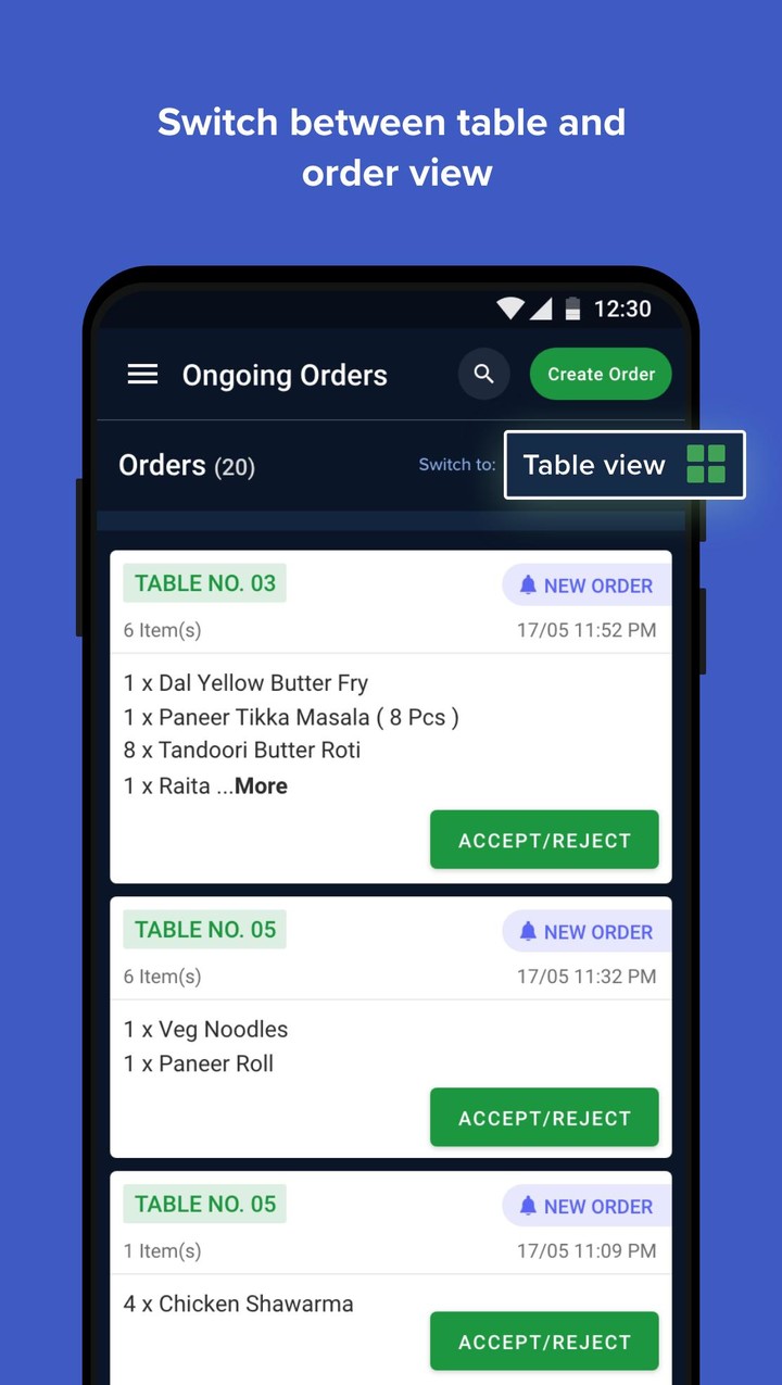 DotPe Waiter App