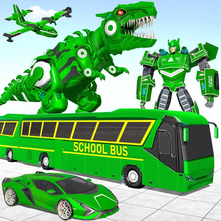 School Bus Robot Car Game Ảnh chụp màn hình trò chơi