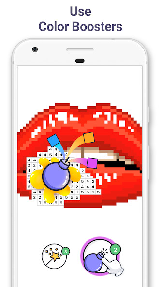 Pixel Art - tô màu theo số(Không quảng cáo) screenshot image 5 Ảnh chụp màn hình trò chơi