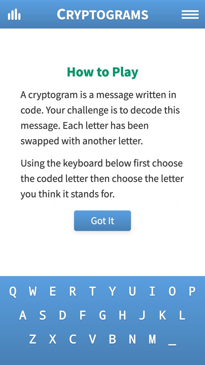 Cryptogram · Puzzle Quotes Ảnh chụp màn hình trò chơi