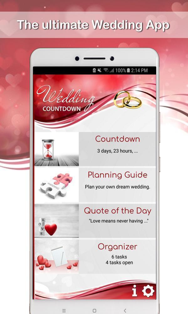 Wedding Countdown App 2022