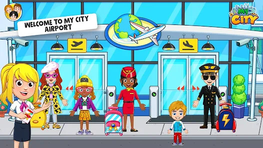 My City  Airport(Paid games free) screenshot image 1_playmod.games
