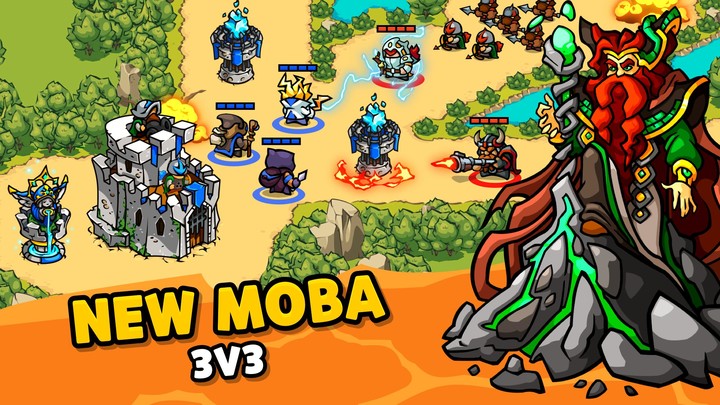 Rushlands – epic MOBA war