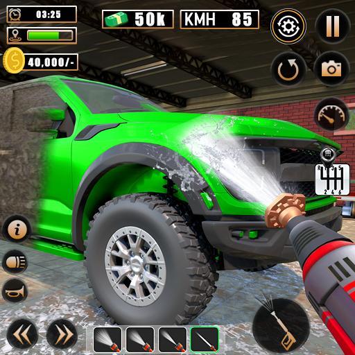 Power Gun: Car Wash Game