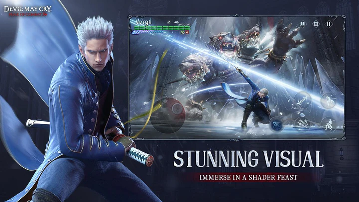 Tải ngay Devil May Cry: Peak of Combat cho thiết bị Android của bạn để trải nghiệm trò chơi đầy hấp dẫn và chân thật một cách chưa từng có. Hãy sẵn sàng chiến đấu với các cường quốc và trở thành người chiến thắng cuối cùng. Hãy xem hình ảnh và cùng chơi thử ngay!