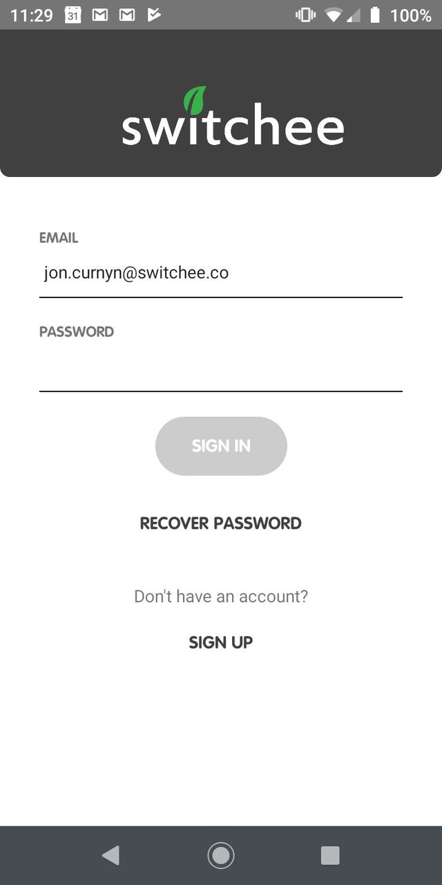 Switchee Resident Mobile App