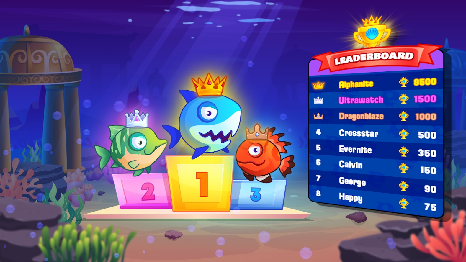 Fish IO(No watching ads to get Rewards)