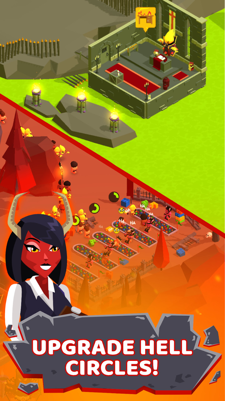 Hell: Idle Evil Tycoon Game(Неограниченная валюта) screenshot image 2