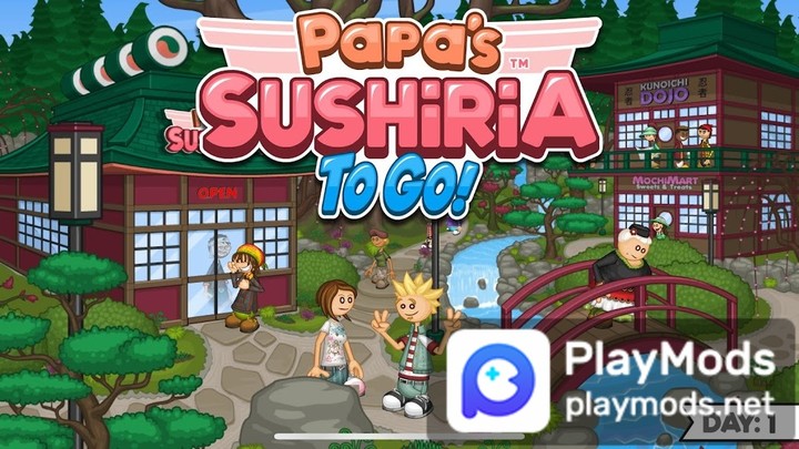 Papa's Sushiria To Go!(Large currency) screenshot image 1_playmod.games