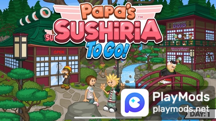 Papa's Sushiria To Go!(Large currency) screenshot image 1_playmods.games