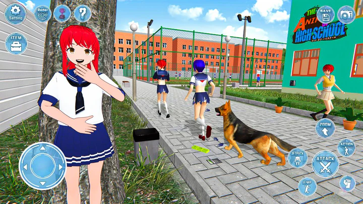  Descargar Anime High School Girl 3D Sim MOD APK v1.  para Android