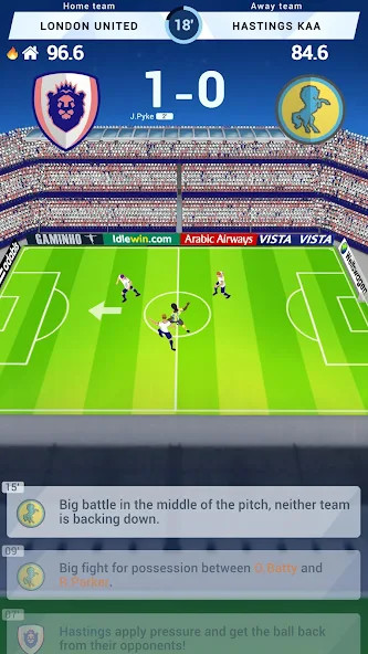 Idle Eleven - Football tycoon(chống lại) screenshot image 2 Ảnh chụp màn hình trò chơi