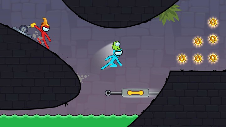 Stickman Red boy and Blue girl