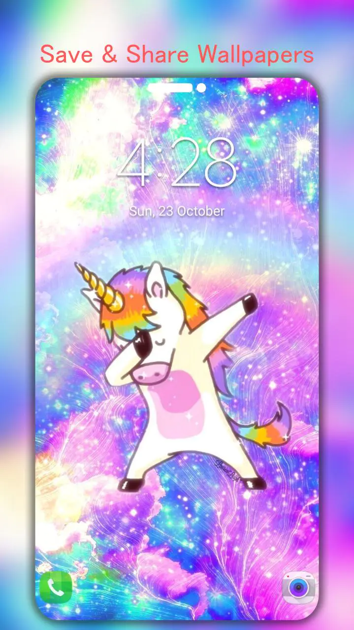 Glitter Unicorn Wallpaper for Android  Download  Cafe Bazaar
