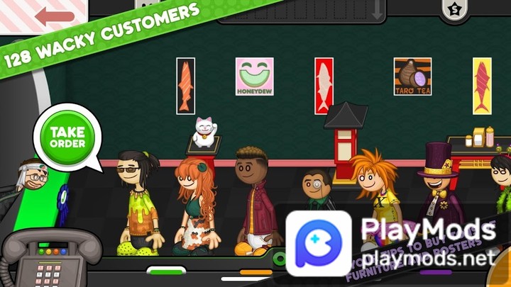 Papa's Sushiria To Go!(Large currency) screenshot image 2_playmod.games