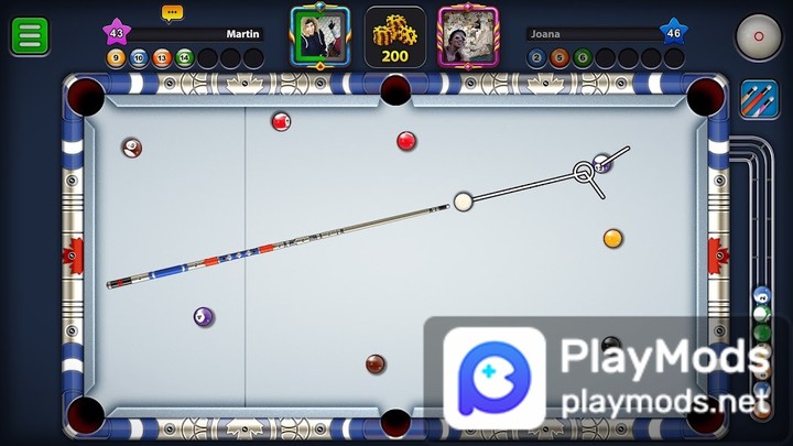 8 Ball Pool(Modify the auxiliary play) screenshot image 3_playmod.games
