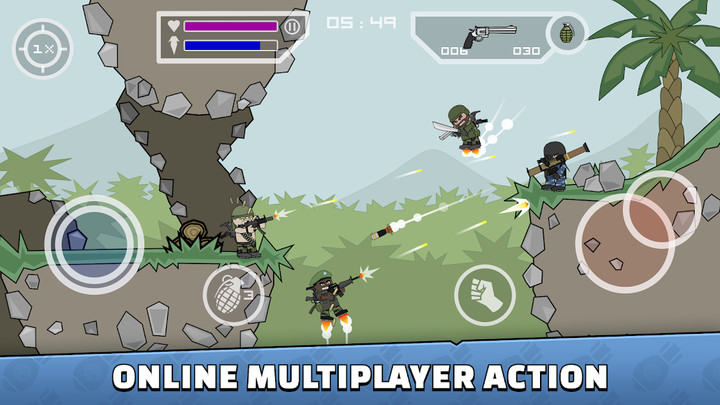 ميني ميليشيا - جيش الكرتون 2(قنبلة غير محدودة) screenshot image 5
