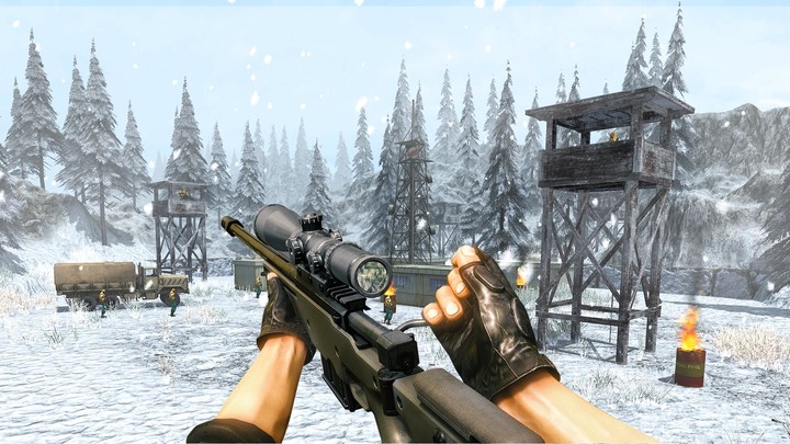 Sniper 3d Gun Games Offline Ảnh chụp màn hình trò chơi