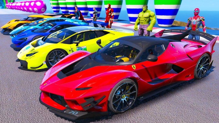 Superhero Car Stunt GT Racing Ảnh chụp màn hình trò chơi
