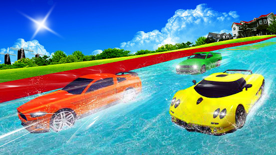 Water Slide Car Racing(Бесконечные деньги) screenshot image 2