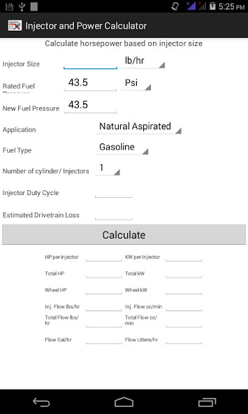 Fuel Injector Calculator(Paid for free) screenshot image 4