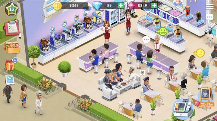 المقهى: لعبة مطعم(عملة كبيرة) screenshot image 3