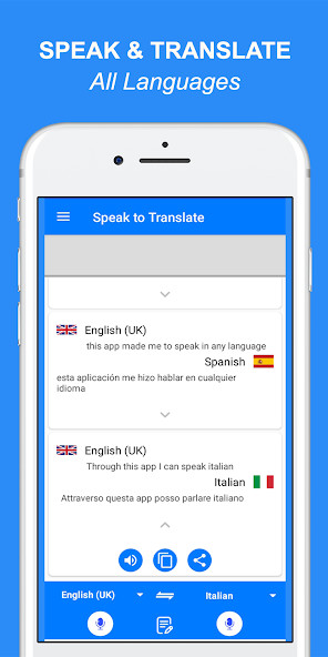 Speak and Translate All languages Voice Translator(Pro features Unlocked) screenshot image 1_playmods.games