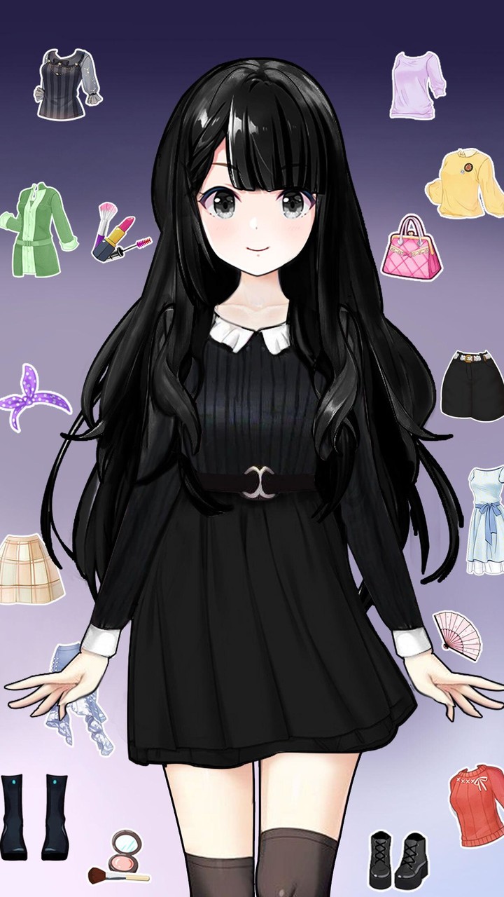 Anime Dress up and Makeup Game_playmods.games